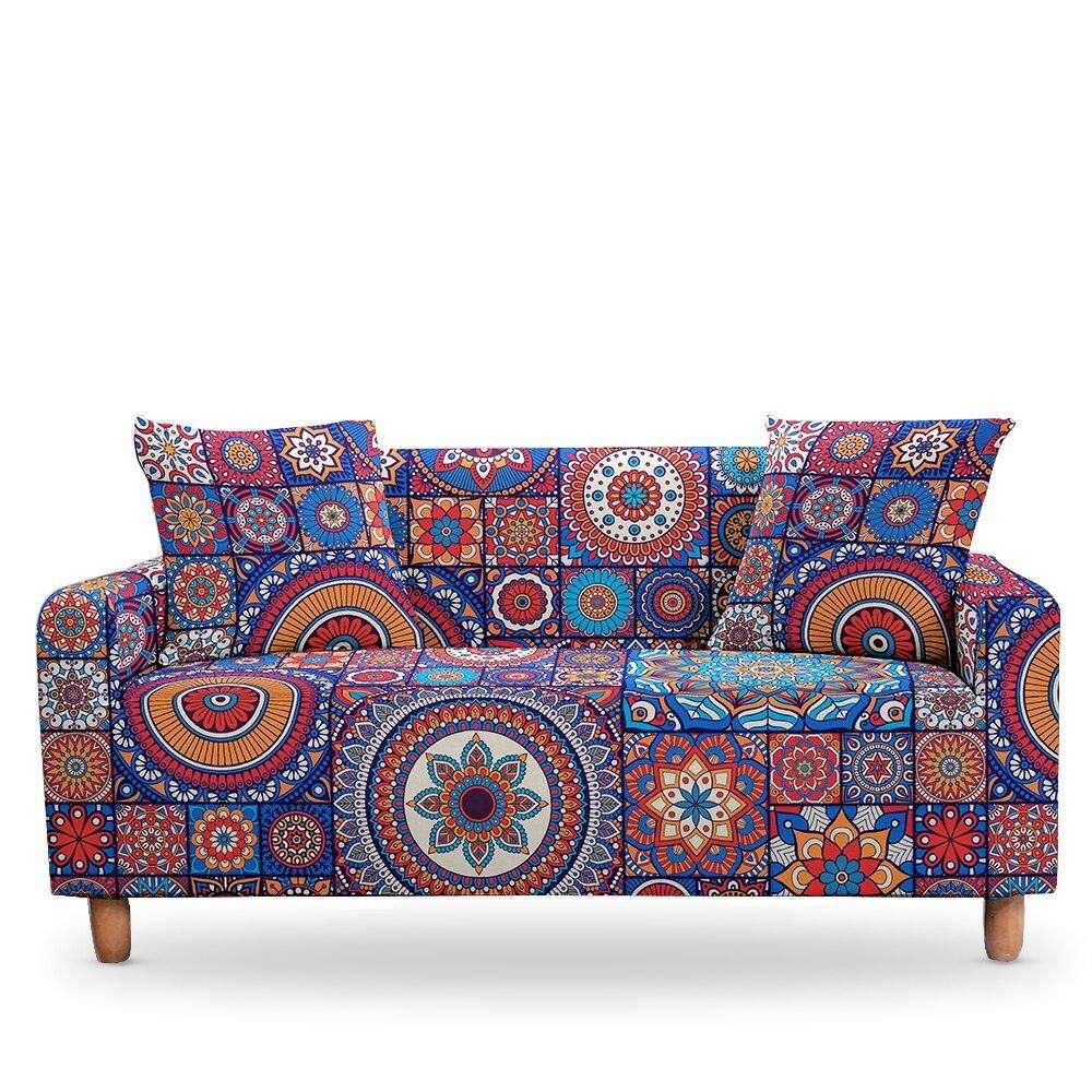 50% OFF 1/2/3/4 Seat Mandala Print Elastic Sofa Couch Cover - Pretty Little Wish.com