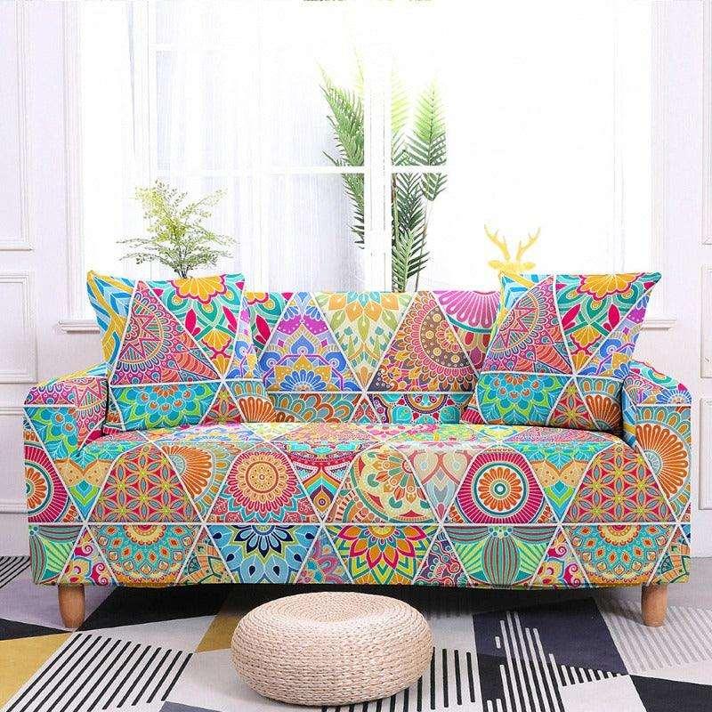 50% OFF 1/2/3/4 Seat Mandala Print Elastic Sofa Couch Cover - Pretty Little Wish.com