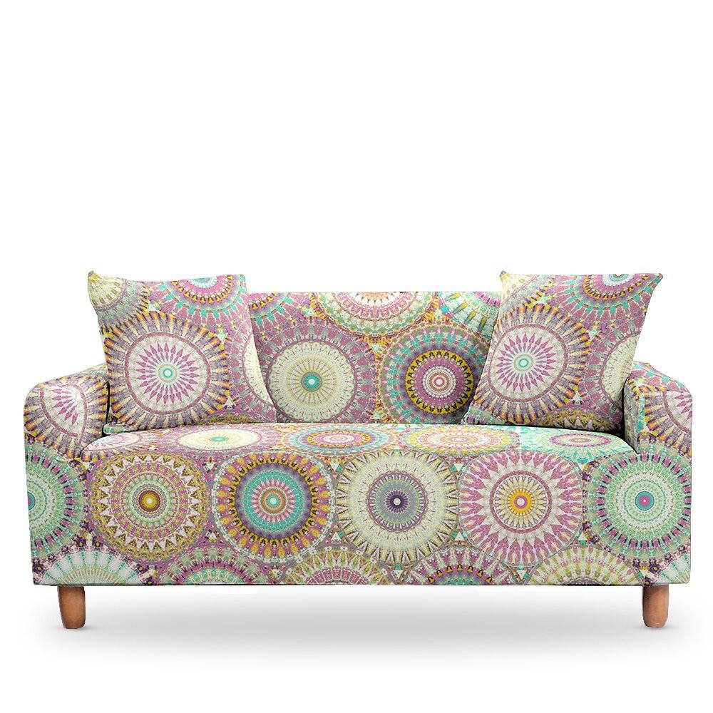 50% OFF 1/2/3/4 Seat Mandala Print Elastic Sofa Couch Cover - Pretty Little Wish.com