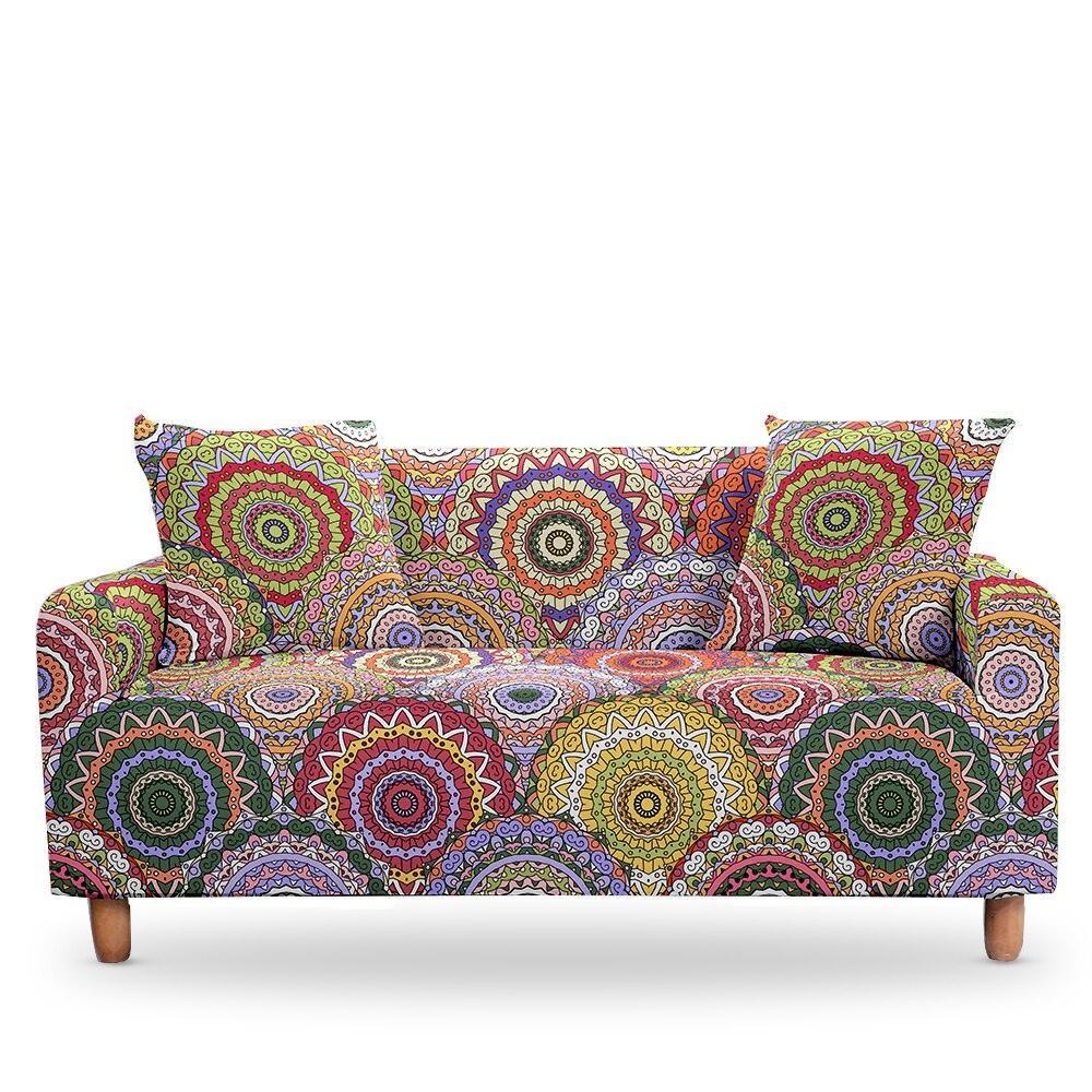 50% OFF 1/2/3/4 Seat Mandala Print Elastic Sofa Couch Cover - Pretty Little Wish.com