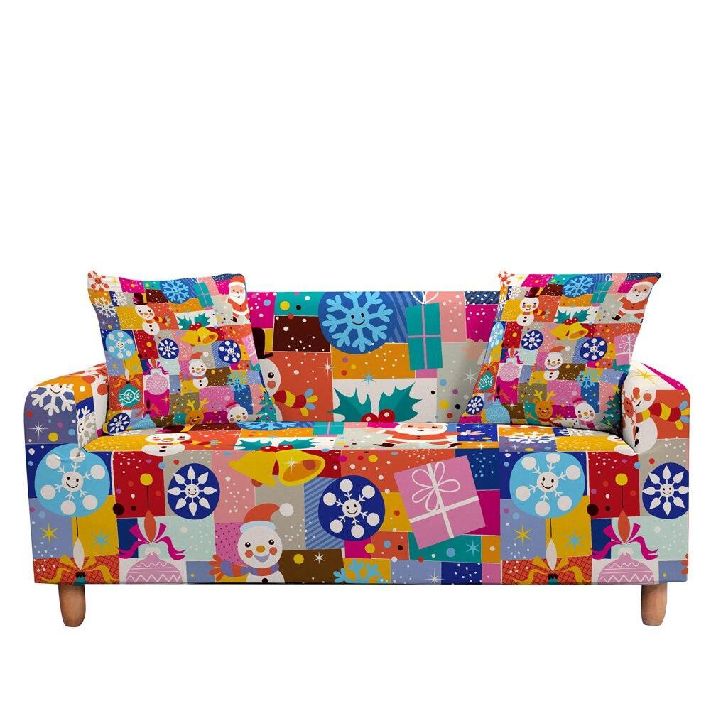 50% OFF Luxury Thick Christmas Prints Elastic Couch Sofa Cover - Pretty Little Wish.com