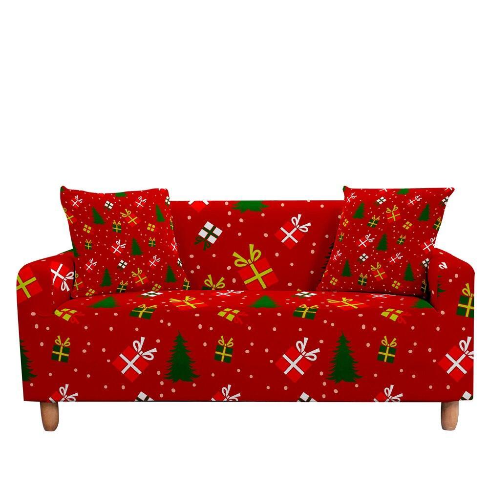 50% OFF Luxury Thick Christmas Prints Elastic Couch Sofa Cover - Pretty Little Wish.com