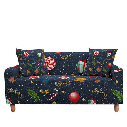 50% OFF Luxury Thick Christmas Prints Elastic Couch Sofa Cover - Pretty Little Wish.com