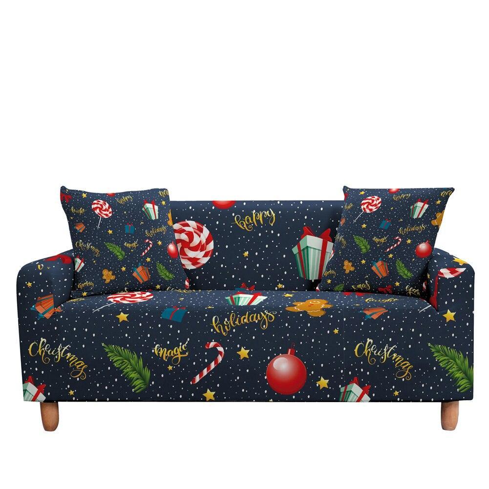 50% OFF Luxury Thick Christmas Prints Elastic Couch Sofa Cover - Pretty Little Wish.com