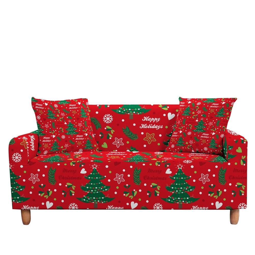 50% OFF Luxury Thick Christmas Prints Elastic Couch Sofa Cover - Pretty Little Wish.com