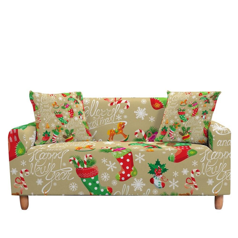 50% OFF Luxury Thick Christmas Prints Elastic Couch Sofa Cover - Pretty Little Wish.com