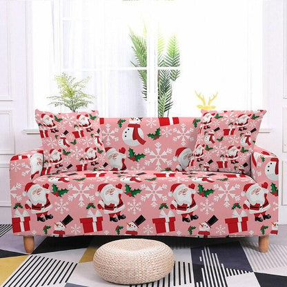 Assorted Christmas Prints Elastic Sofa Cover - Pretty Little Wish.com