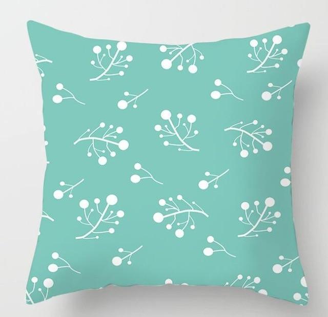 Blue/Green Geometric Cushion cover (45x45cm) - Pretty Little Wish.com