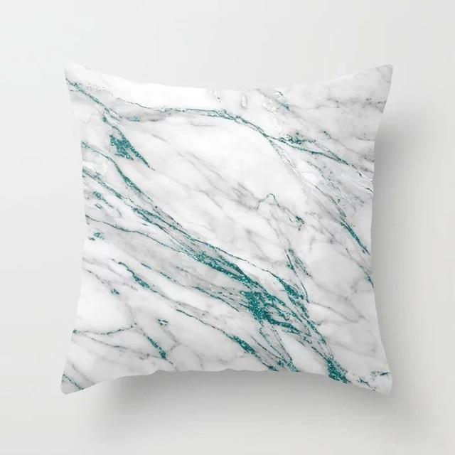 Blue/Green Geometric Cushion cover (45x45cm) - Pretty Little Wish.com