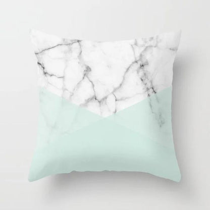 Blue/Green Geometric Cushion cover (45x45cm) - Pretty Little Wish.com