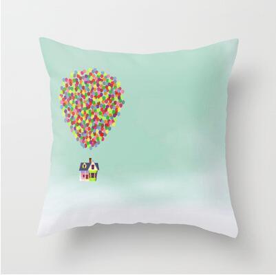 Blue/Green Geometric Cushion cover (45x45cm) - Pretty Little Wish.com