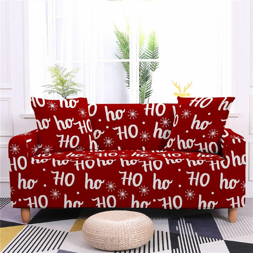 Christmas Elastic Sectional Sofa Couch Cover - Pretty Little Wish.com