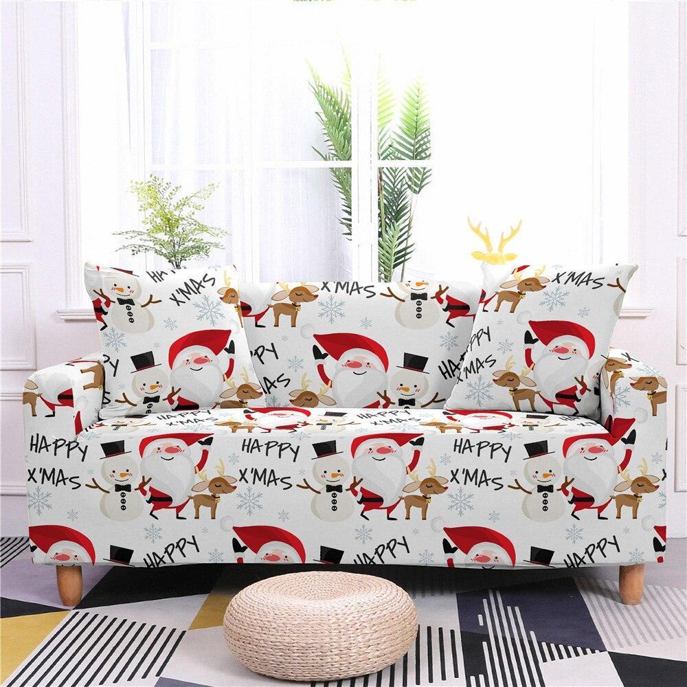 Christmas Elastic Sectional Sofa Couch Cover - Pretty Little Wish.com