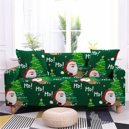 Christmas Elastic Sectional Sofa Couch Cover - Pretty Little Wish.com