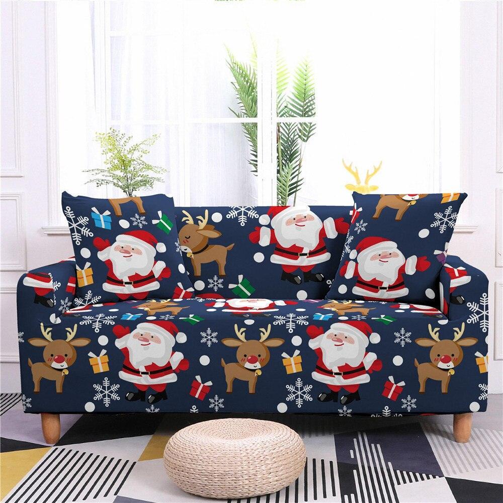 Christmas Elastic Sectional Sofa Couch Cover - Pretty Little Wish.com