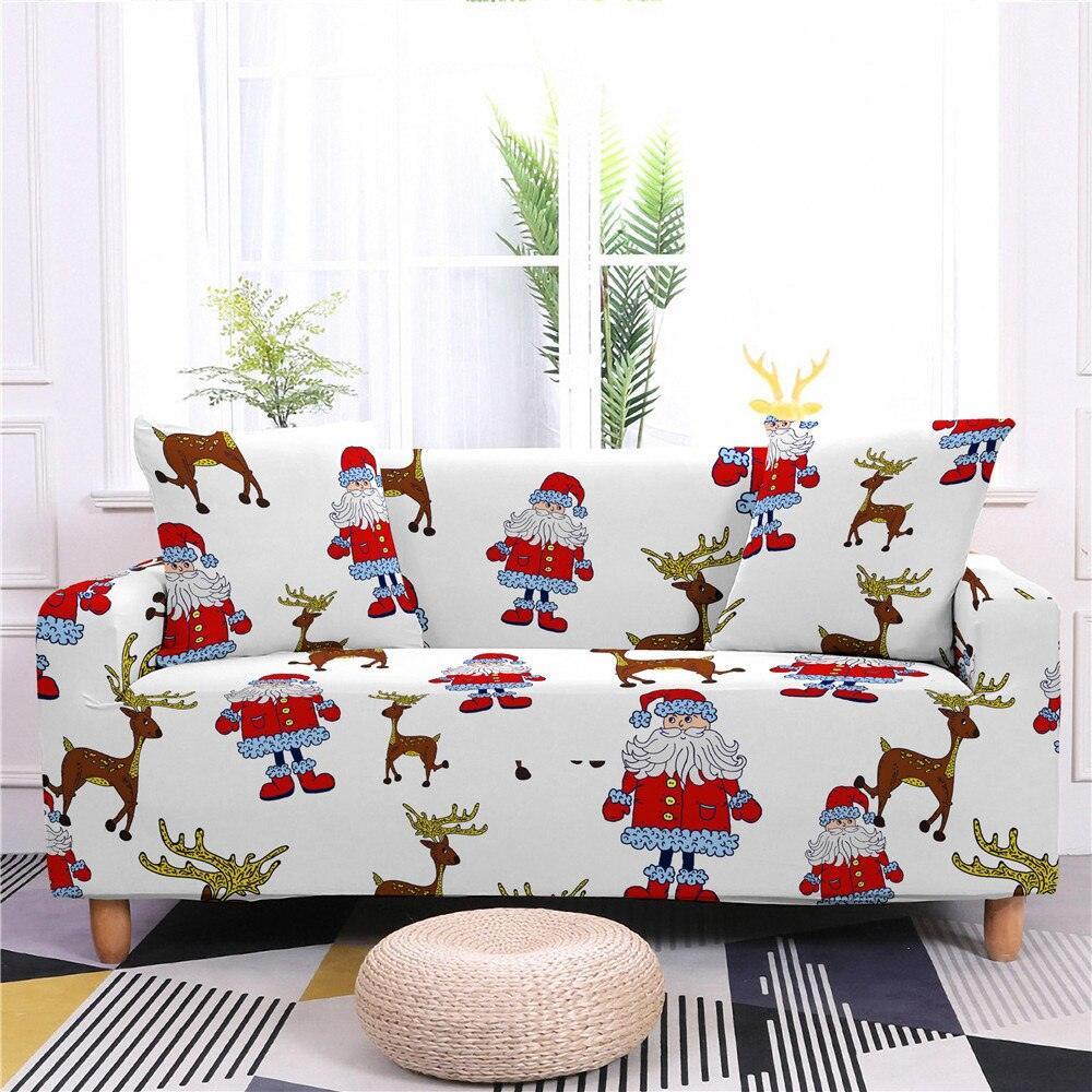 Christmas Elastic Sectional Sofa Couch Cover - Pretty Little Wish.com