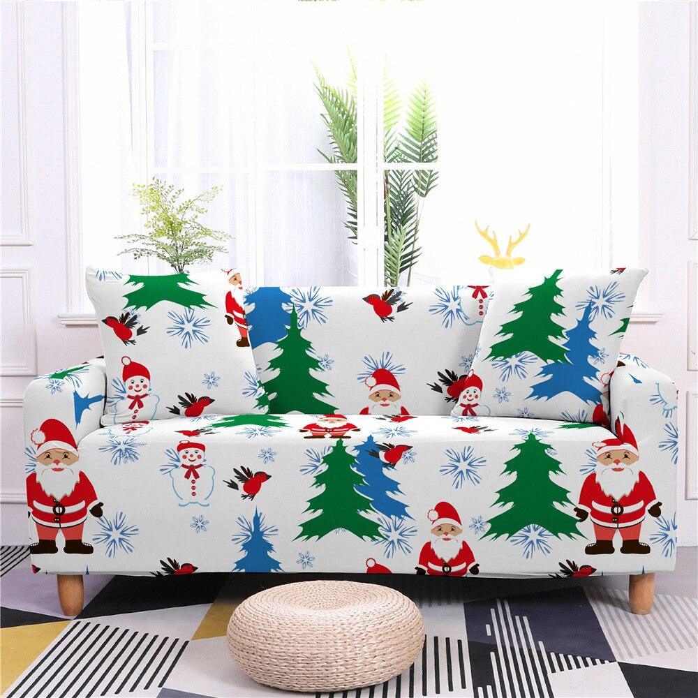 Christmas Elastic Sectional Sofa Couch Cover - Pretty Little Wish.com