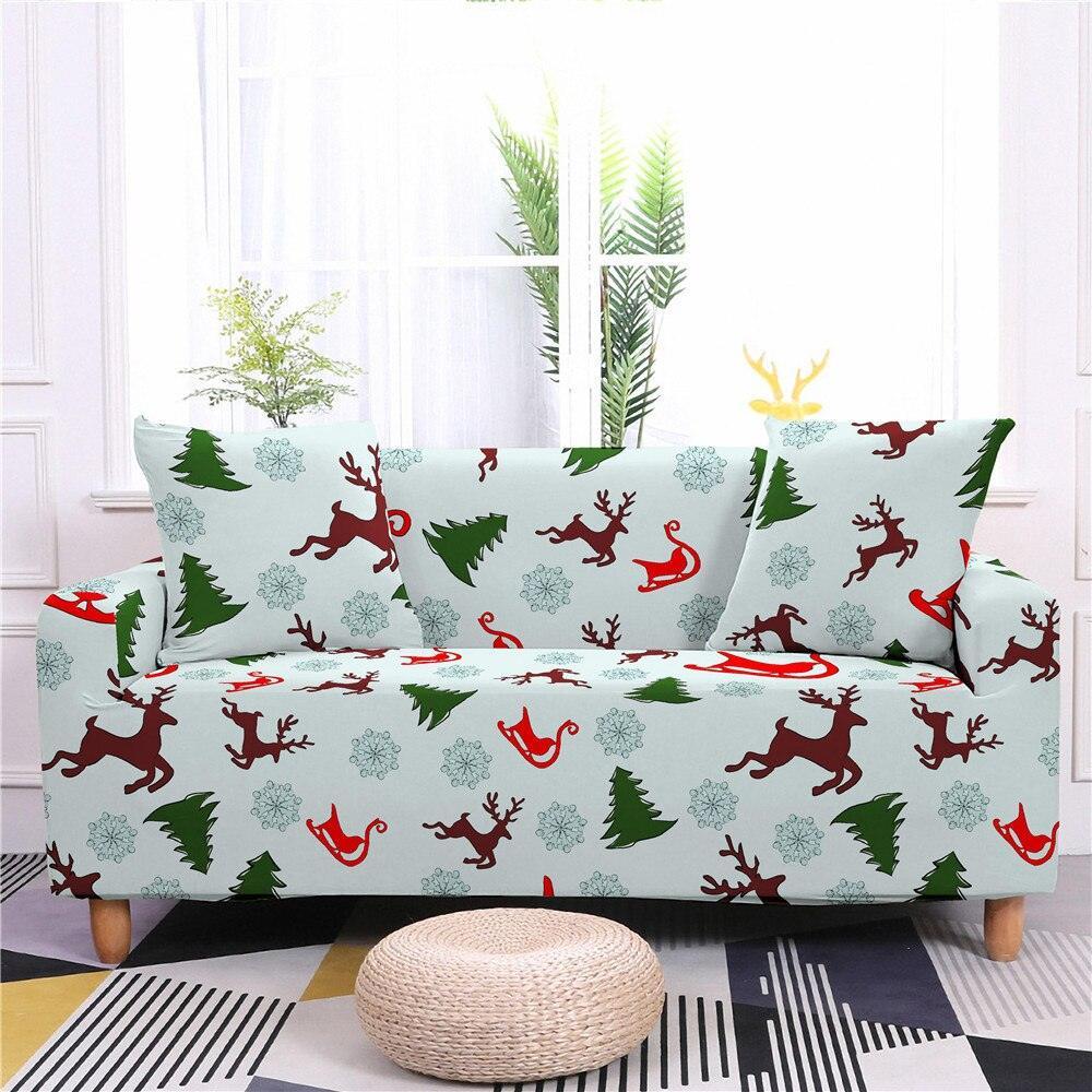 Christmas Elastic Sectional Sofa Couch Cover - Pretty Little Wish.com