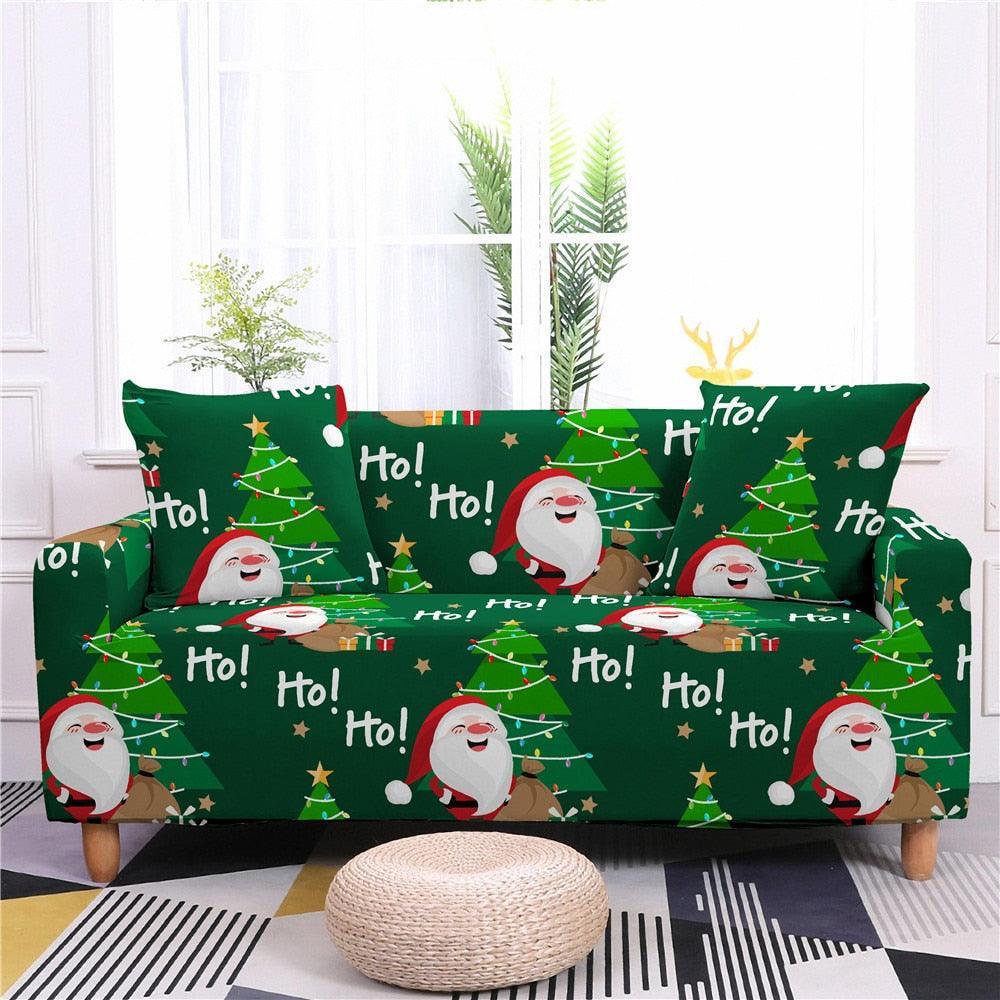 Christmas Elastic Sectional Sofa Couch Cover - Pretty Little Wish.com