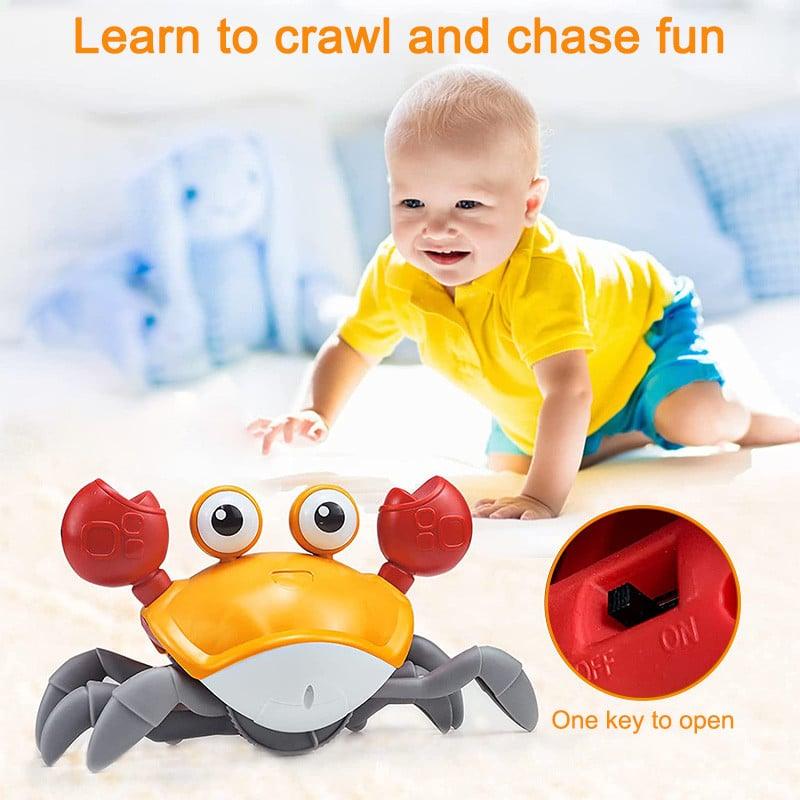 CUTE SENSING CRAWLING CRAB Helps with Tummy Time - Pretty Little Wish.com