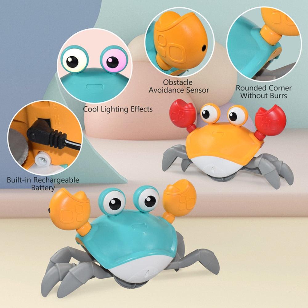 CUTE SENSING CRAWLING CRAB Helps with Tummy Time - Pretty Little Wish.com