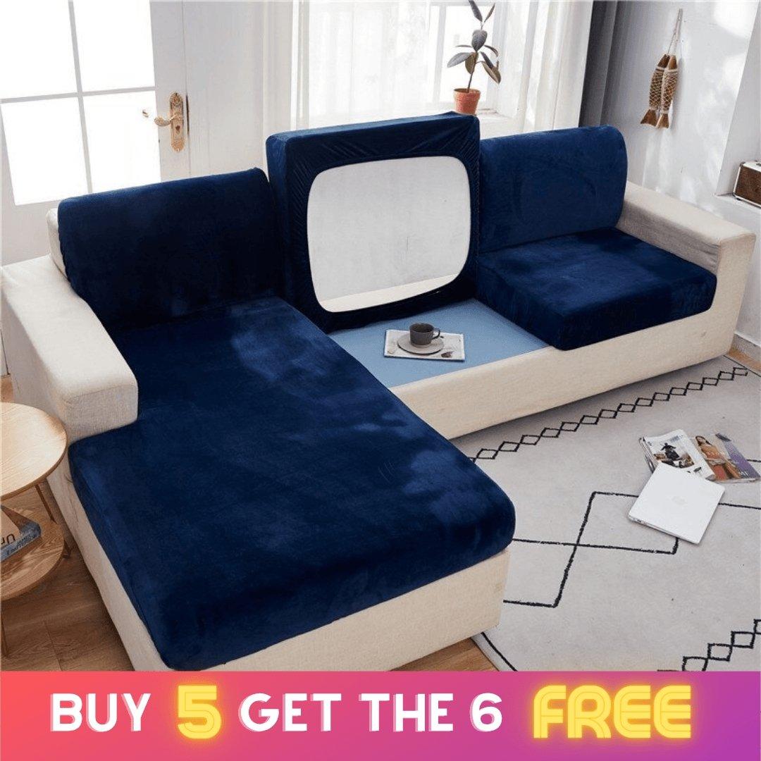 "ENLARGE SIZE" Premium Velvet Sofa Seat Slipcovers (Velvet) - Pretty Little Wish.com