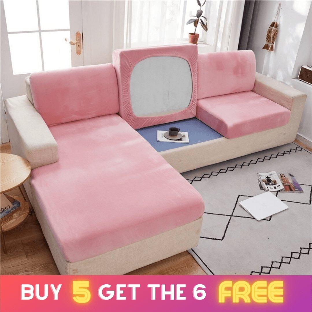 "ENLARGE SIZE" Premium Velvet Sofa Seat Slipcovers (Velvet) - Pretty Little Wish.com