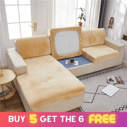 "ENLARGE SIZE" Premium Velvet Sofa Seat Slipcovers (Velvet) - Pretty Little Wish.com