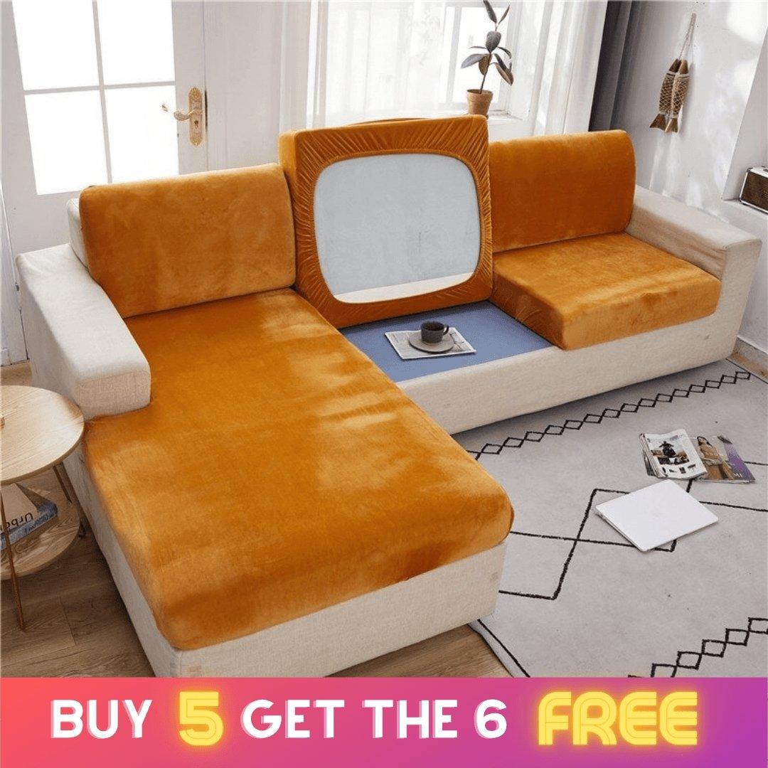 "ENLARGE SIZE" Premium Velvet Sofa Seat Slipcovers (Velvet) - Pretty Little Wish.com