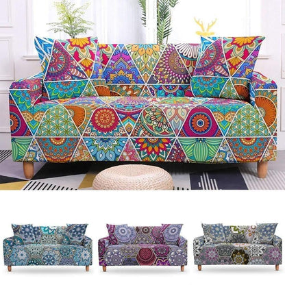 Ethnic Flower Bohemian Covers Elastic Sofa Cover 2020 - Pretty Little Wish.com