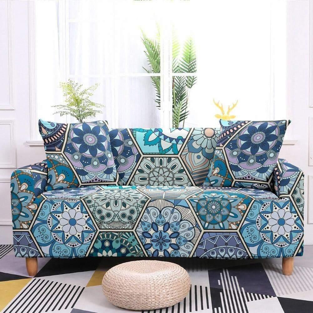 Ethnic Flower Bohemian Covers Elastic Sofa Cover 2020 - Pretty Little Wish.com