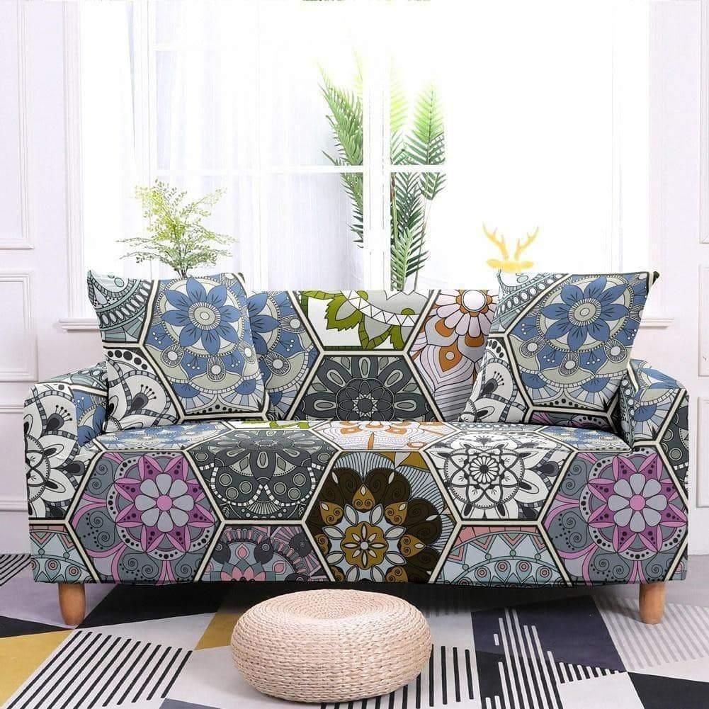 Ethnic Flower Bohemian Covers Elastic Sofa Cover 2020 - Pretty Little Wish.com