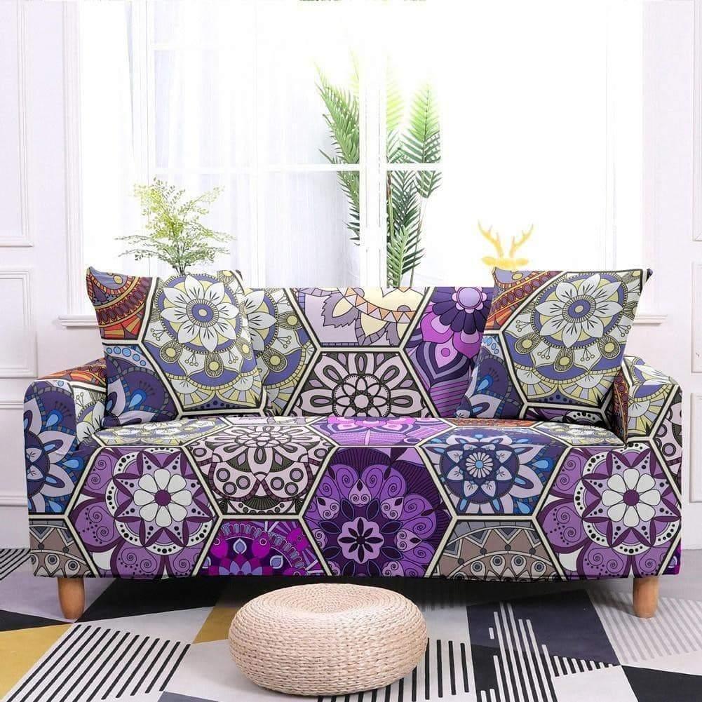 Ethnic Flower Bohemian Covers Elastic Sofa Cover 2020 - Pretty Little Wish.com