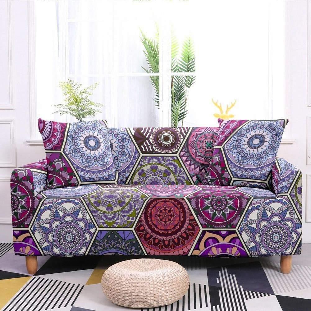 Ethnic Flower Bohemian Covers Elastic Sofa Cover - Pretty Little Wish.com