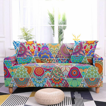 Ethnic Flower Bohemian Covers Elastic Sofa Cover - Pretty Little Wish.com