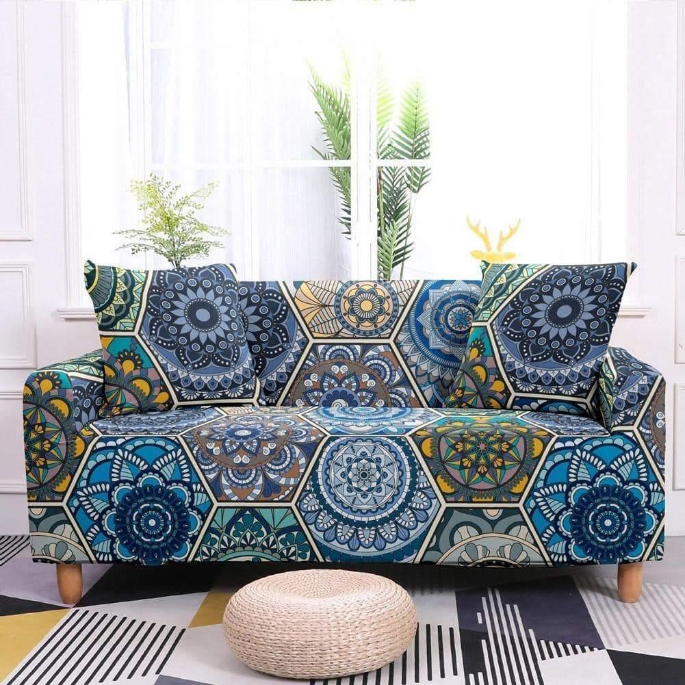 Ethnic Flower Bohemian Covers Elastic Sofa Cover - Pretty Little Wish.com