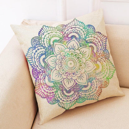 Fashion Sun Flowers And Linen Pillowcase - Pretty Little Wish.com