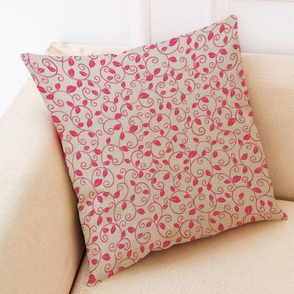 Flower Pattern Cotton Linen Pillowcase - Pretty Little Wish.com