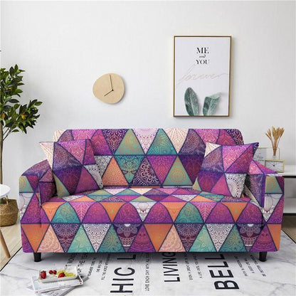 Geometric Patters Elastic Sofa Covers - Boho Sofa Cover - Pretty Little Wish.com