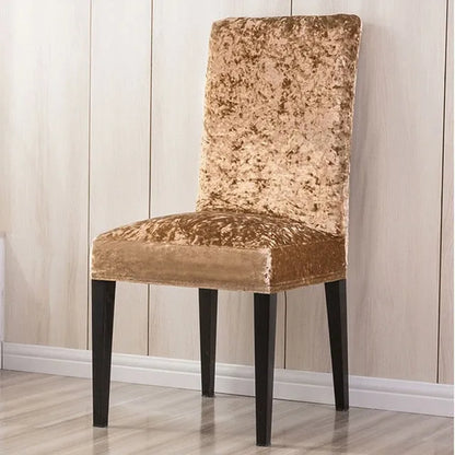 Velvet Dining Chair Covers Deluxe