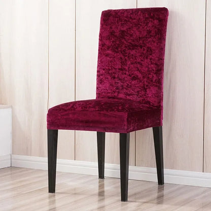 Velvet Dining Chair Covers Deluxe