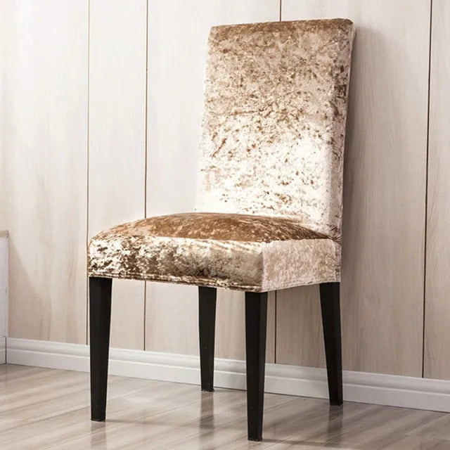 Velvet Dining Chair Covers Deluxe