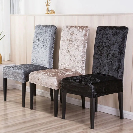 Velvet Dining Chair Covers Deluxe