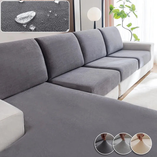 PrettyLittleWish Velvet Waterproof Sofa Shield