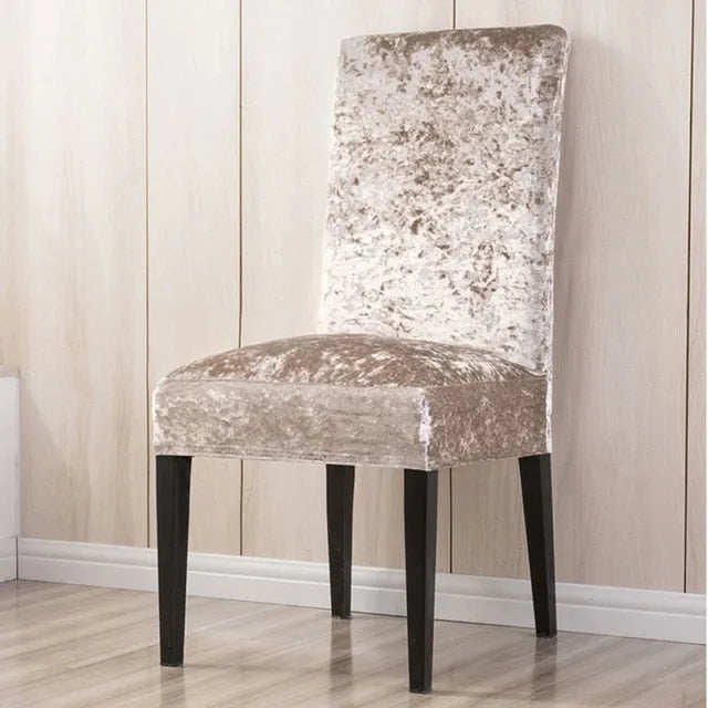 Velvet Dining Chair Covers Deluxe