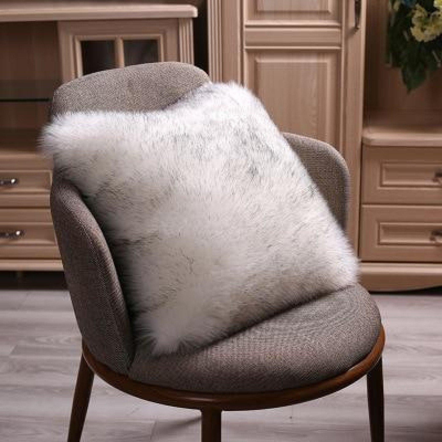 Lovely Removable Faux Fur Decorative Cushion Cover - Pretty Little Wish.com