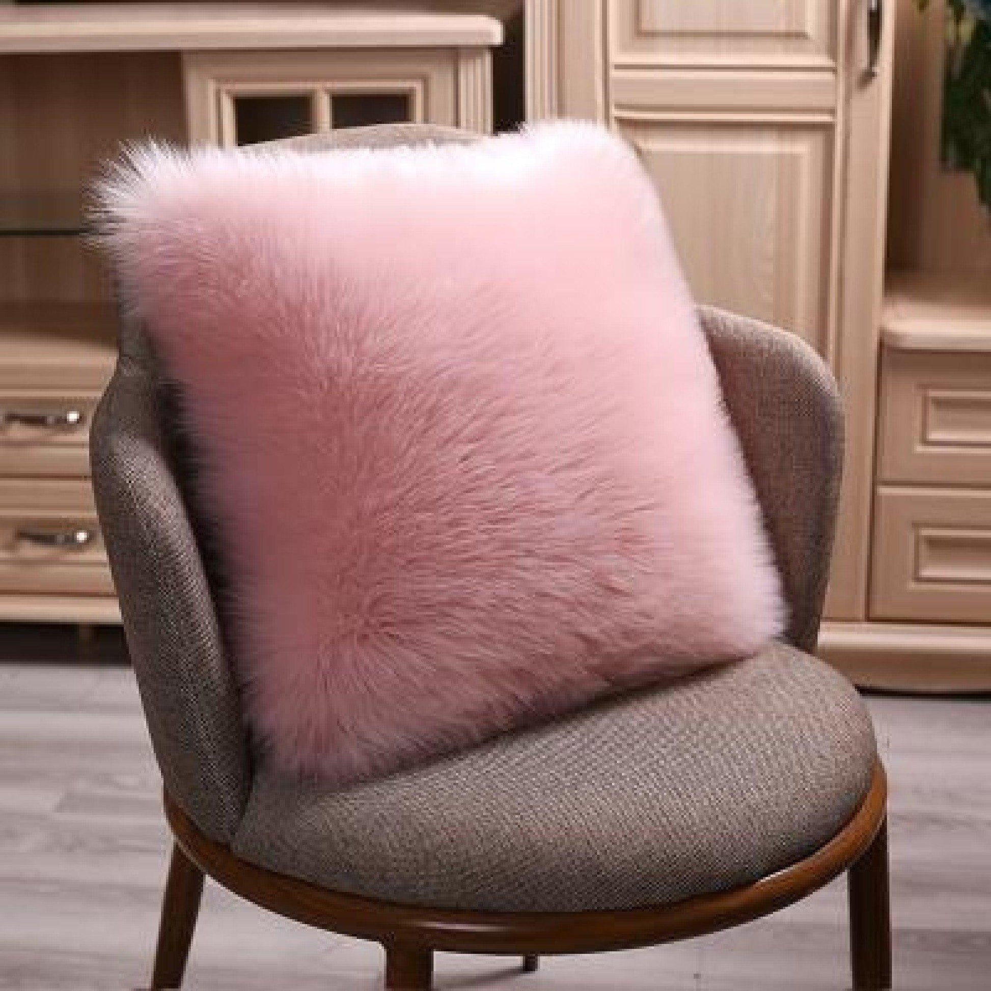 Lovely Removable Faux Fur Decorative Cushion Cover - Pretty Little Wish.com