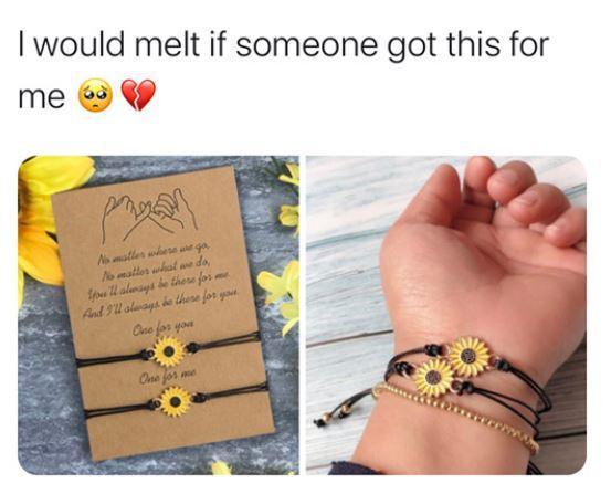 NEW "Together Forever" Sunflower Bracelet Set - Pretty Little Wish.com