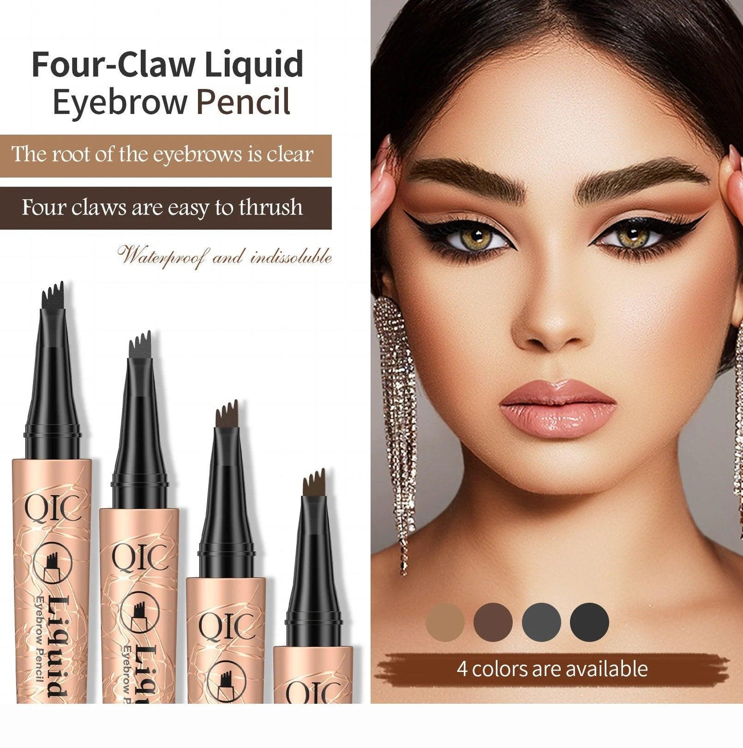 PerfectBrow™ 3D Microblading Eyebrow Tattoo Pencil 4 Fork Tip - Pretty Little Wish.com