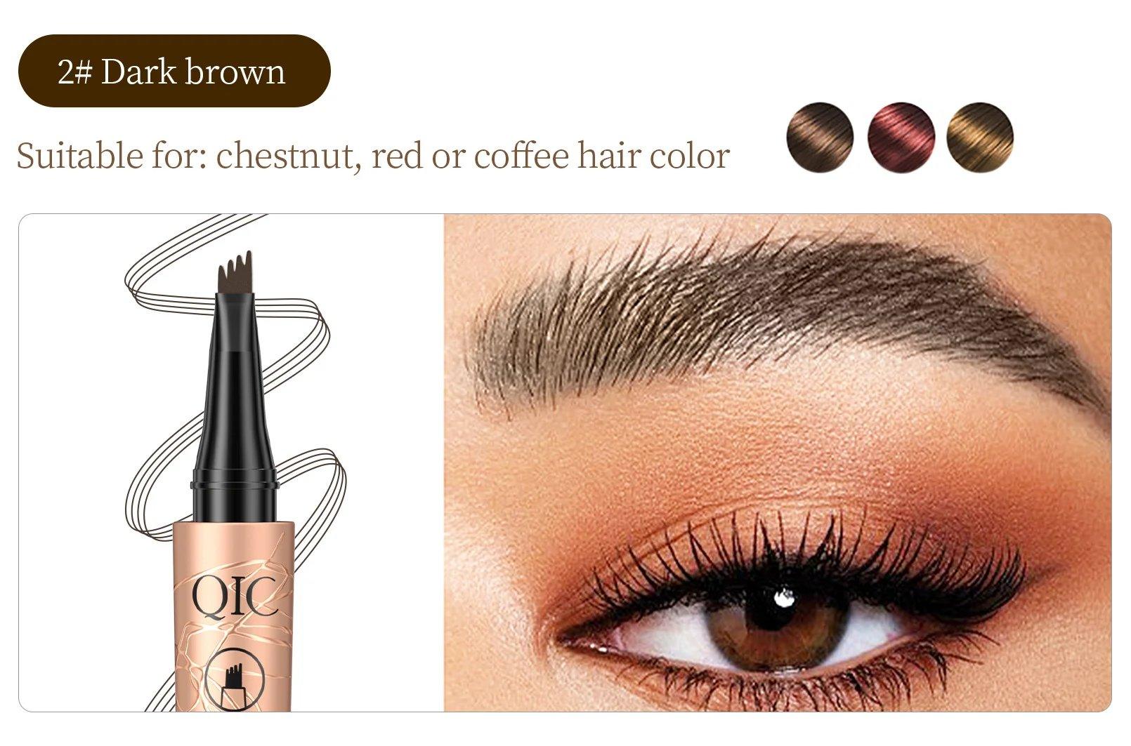 PerfectBrow™ 3D Microblading Eyebrow Tattoo Pencil 4 Fork Tip - Pretty Little Wish.com